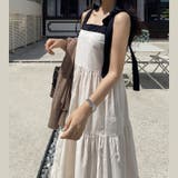 韓国風 配色スクエアネック リボンストラップ | 17kg | 詳細画像16 
