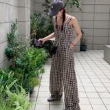 【SHOPLIST限定】程よいシルエットのチェック柄オールインワン | 17kg | 詳細画像11 