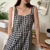 【SHOPLIST限定】程よいシルエットのチェック柄オールインワン | 17kg | 詳細画像17 