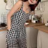 【SHOPLIST限定】程よいシルエットのチェック柄オールインワン | 17kg | 詳細画像19 