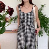 【SHOPLIST限定】程よいシルエットのチェック柄オールインワン | 17kg | 詳細画像2 