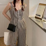 【SHOPLIST限定】程よいシルエットのチェック柄オールインワン | 17kg | 詳細画像7 