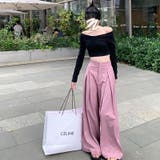 【SHOPLIST限定】洗練されたドレープが良いハイウエストボトムス | 17kg | 詳細画像3