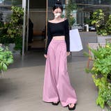 【SHOPLIST限定】洗練されたドレープが良いハイウエストボトムス | 17kg | 詳細画像6