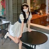 【SHOPLIST限定】韓国風デニムベスト＆パフスリーブワンピース | 17kg | 詳細画像16 