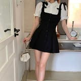 【SHOPLIST限定】プレッピーパフスリーブシャツ＆スリングワンピース | 17kg | 詳細画像3 