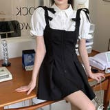 【SHOPLIST限定】プレッピーパフスリーブシャツ＆スリングワンピース | 17kg | 詳細画像4 