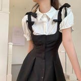 【SHOPLIST限定】プレッピーパフスリーブシャツ＆スリングワンピース | 17kg | 詳細画像8 