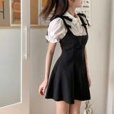 【SHOPLIST限定】プレッピーパフスリーブシャツ＆スリングワンピース | 17kg | 詳細画像9 
