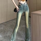 【SHOPLIST限定】ヴァンテージレトロハイウエストデニムフレアパンツ | 17kg | 詳細画像11