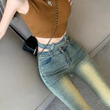 【SHOPLIST限定】ヴァンテージレトロハイウエストデニムフレアパンツ | 17kg | 詳細画像13