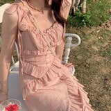 【SHOPLIST限定】甘い雰囲気で不規則デザイン感スリングワンピース | 17kg | 詳細画像15 