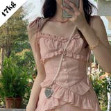 【SHOPLIST限定】甘い雰囲気で不規則デザイン感スリングワンピース | 17kg | 詳細画像1 