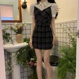 【SHOPLIST限定】シャツカラーパネルフェイクツーピースワンピース | 17kg | 詳細画像7