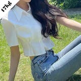 【SHOPLIST限定】ミニマリズムクロップドウエストデザイン感ポロシャツ | 17kg | 詳細画像1 