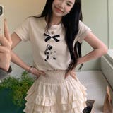 【SHOPLIST限定】ラウンドネックリボン＆うさぎロゴTシャツ | 17kg | 詳細画像3 