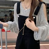 【SHOPLIST限定】デザインオフショルダーニットカジュアル長袖＆ワイドレッグ… | 17kg | 詳細画像4 