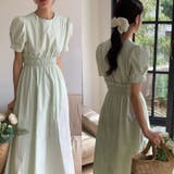 【SHOPLIST限定】韓国風ミニマリズムウェストデザインワンピース | 17kg | 詳細画像3 