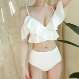 【SHOPLIST限定】スウィートフリルカラーストライプスプリット水着 | 17kg | 詳細画像13