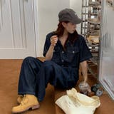 独特なヴィンテージ感を演出。半袖シャツとワイドレッグのデニム セットアップ | 17kg | 詳細画像21