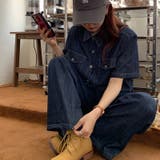 独特なヴィンテージ感を演出。半袖シャツとワイドレッグのデニム セットアップ | 17kg | 詳細画像3