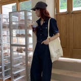 独特なヴィンテージ感を演出。半袖シャツとワイドレッグのデニム セットアップ | 17kg | 詳細画像7