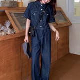 独特なヴィンテージ感を演出。半袖シャツとワイドレッグのデニム セットアップ | 17kg | 詳細画像8