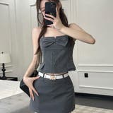 韓国甘辛風リボン付きキャミソールORノースリーブシャツORスカート | 17kg | 詳細画像9