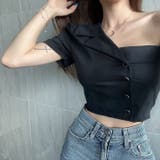 【SHOPLIST限定】オシャレな不規則デザイン系オフショルダーブラウス | 17kg | 詳細画像17 