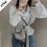 【SHOPLIST限定】大人っぽく洗練された(フェイク)レヤードブラウス | 17kg | 詳細画像1 