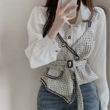 【SHOPLIST限定】大人っぽく洗練された(フェイク)レヤードブラウス | 17kg | 詳細画像12 
