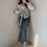 【SHOPLIST限定】大人っぽく洗練された(フェイク)レヤードブラウス | 17kg | 詳細画像14 