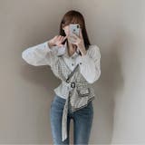 【SHOPLIST限定】大人っぽく洗練された(フェイク)レヤードブラウス | 17kg | 詳細画像16 