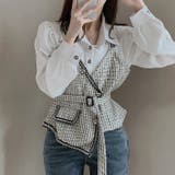【SHOPLIST限定】大人っぽく洗練された(フェイク)レヤードブラウス | 17kg | 詳細画像17 