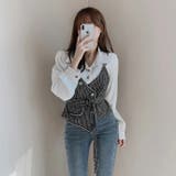 【SHOPLIST限定】大人っぽく洗練された(フェイク)レヤードブラウス | 17kg | 詳細画像3 