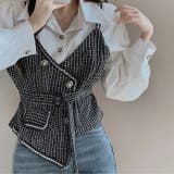 【SHOPLIST限定】大人っぽく洗練された(フェイク)レヤードブラウス | 17kg | 詳細画像5 