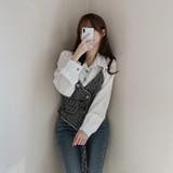 【SHOPLIST限定】大人っぽく洗練された(フェイク)レヤードブラウス | 17kg | 詳細画像8 