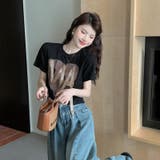 【SHOPLIST限定】デザイン感ハート柄リボンバーサタイルTシャツ | 17kg | 詳細画像16 