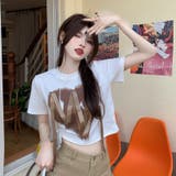 【SHOPLIST限定】デザイン感ハート柄リボンバーサタイルTシャツ | 17kg | 詳細画像3 