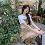 【SHOPLIST限定】デザイン感ハート柄リボンバーサタイルTシャツ | 17kg | 詳細画像5 