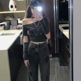 【SHOPLIST限定】バタフライヴァンテージ蝶々プリントスリーブ付きTシャツ | 17kg | 詳細画像13 