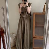 フライングスリーブブラウス＆ハイウエストワイドパンツ セットアップ | 17kg | 詳細画像20 