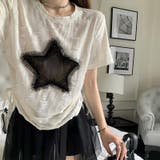 【SHOPLIST限定】レトロ星柄デザイン感バーサタイルTシャツ | 17kg | 詳細画像2 