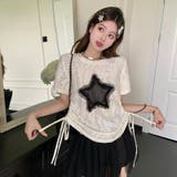 【SHOPLIST限定】レトロ星柄デザイン感バーサタイルTシャツ | 17kg | 詳細画像3 