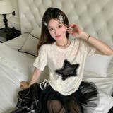【SHOPLIST限定】レトロ星柄デザイン感バーサタイルTシャツ | 17kg | 詳細画像6 