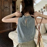 【SHOPLIST限定】ヴァンテージレトロタッセルウェストデニムノースリーブトッ… | 17kg | 詳細画像15 
