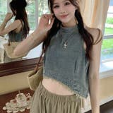 【SHOPLIST限定】ヴァンテージレトロタッセルウェストデニムノースリーブトッ… | 17kg | 詳細画像6 