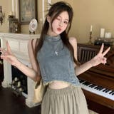 【SHOPLIST限定】ヴァンテージレトロタッセルウェストデニムノースリーブトッ… | 17kg | 詳細画像8 