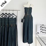 【SHOPLIST限定】カジュアルレトロオールインワンデニムワイドパンツ | 17kg | 詳細画像1