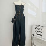 【SHOPLIST限定】カジュアルレトロオールインワンデニムワイドパンツ | 17kg | 詳細画像2